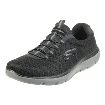 Skechers Men's Summits Trainers Black Black Charcoal Wide