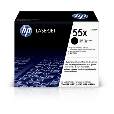 HP 55X Black High-yield Toner Cartridge | Works with HP LaserJet Enter