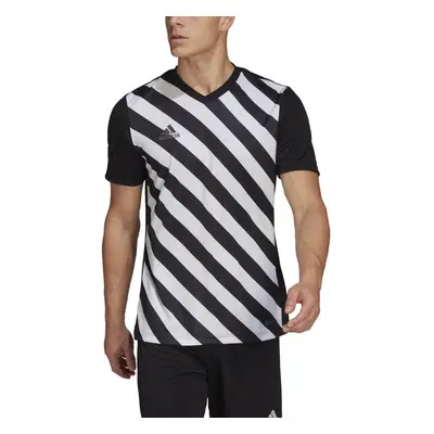 adidas Men's Entrada Graphic Jersey Black/White Large