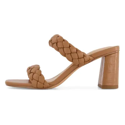 Dunes + CUSHIONAIRE Technology Women's Iris braided Heel Sandal +Memor