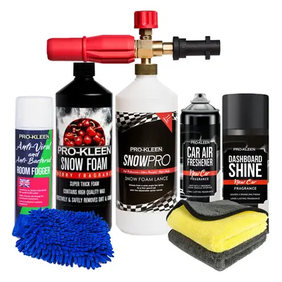 (New Car Fragrance) Pro-Kleen 1L Snow Foam Shampoo Car Detailing Kit