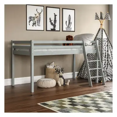 (Grey) Sydney Bunk Bed Loft Storage Ladder High Sleeper