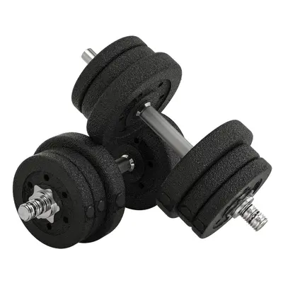 HOMCOM 25KG Adjustable Dumbbells Weight Set Hand Weight for Body Fitness