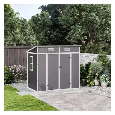 6*4ft Outdoor Plastic Garden Storage Shed