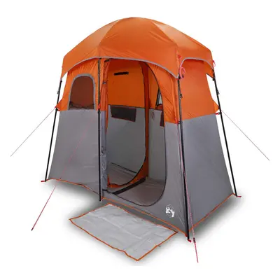 (grey and orange) vidaXL Shower Tent 2-Person Patio Privacy Tent Toilet Tent Shelter Waterproof