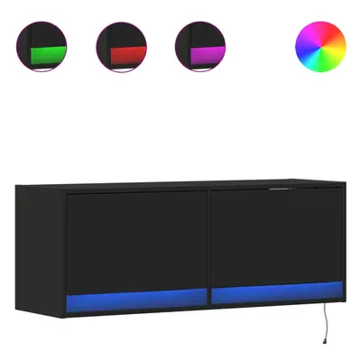 (black, x x cm) vidaXL TV Wall Cabinet with LED Floating TV Wall Unit Floating TV Cabinet