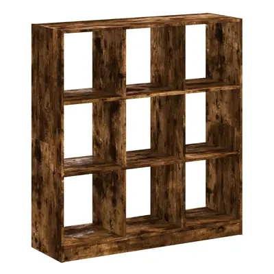 (smoked oak, x x cm) vidaXL Bookcase Bookshelf Rack Storage Cabinet Engineered Wood