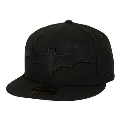 Batman 861626-77-8fitte Batman Hush Logo Black on Black Colorway Era 59Fifty Fitted Hat, 7.875 F