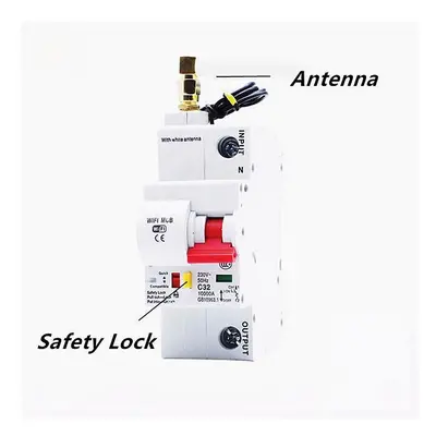 (1P) WiFi Smart Circuit 25A Breaker Automatic Switch Overload Short Circuit Protection Work With