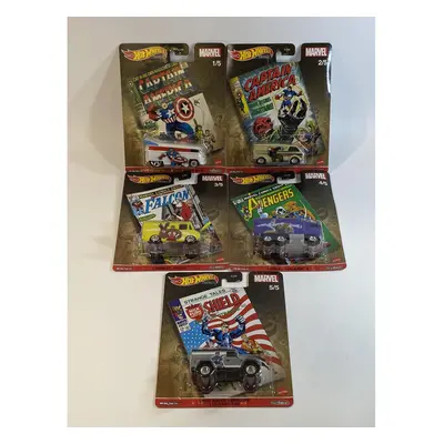 Hot Wheels Real Riders Marvel Series Set of Models DLB45 946L