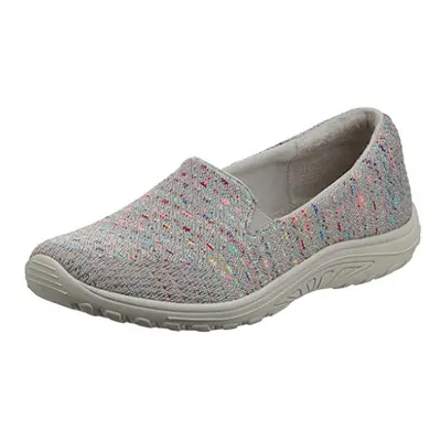 Skechers womens Reggae Fest - Wicker Loafer Flat Taupe 8.5 US