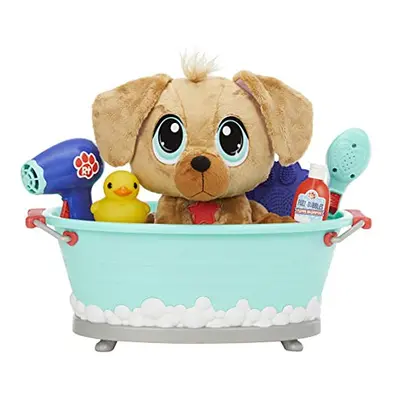 Rescue Tales Scrub 'n Groom Bathtub Playset - with Golden Retriever Plush - Soft & Huggable Pet 