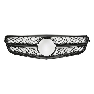 Mercedes C Class W204 Grille - AMG Gloss Black Mesh Single Fin Grille (2007-2014)