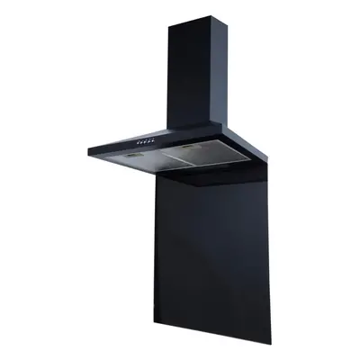 SIA SP60BL 60cm x 75cm Black Toughened Kitchen Glass Splashback