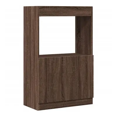 (brown oak, x x cm) vidaXL Highboard Sideboard Storage Organiser Cabinet Cupboard Engineered Woo