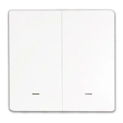 (2CH) WIFI Smart Mechanical Switch Touch Panel Wall Light Switch APP Remote Control Switch Singl