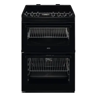 600mm Double Electric Cooker Induction Hob Black