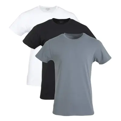 Gildan Men's Cotton Stretch T-Shirts Multipack White/Black Soot/Grey