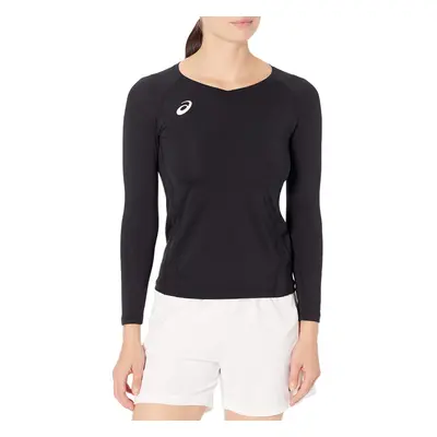 ASICS Spin Serve Volleyball Jersey Short Sleeve Team Black Medium