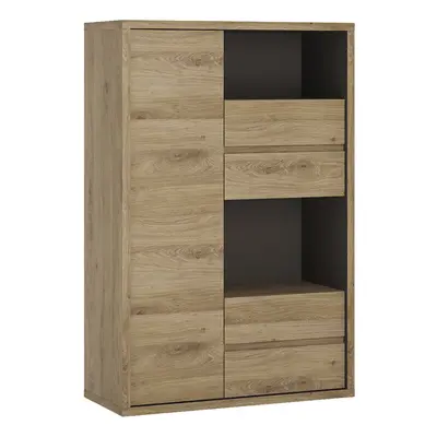 1 Door drawer display cabinet