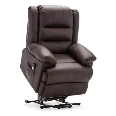 (Brown) LOXLEY LEATHER RECLINER ARMCHAIR SOFA HOME LOUNGE CHAIR RECLINING GAMING