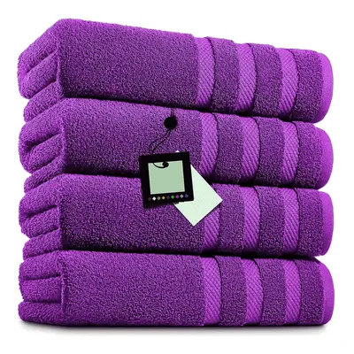 (Purple) X Big Super Jumbo Bath Sheets Towels Pure Egyptian Cotton Soft Bath Sheets