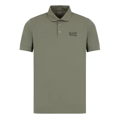 (Green, S) Emporio Armani EA7 8NPF04 PJM6Z Mens Polo T Shirts