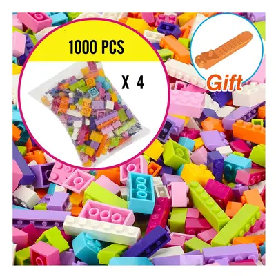 (Girl 1000pcs) Building Blocks City Model Figures, Educational Kids Toys