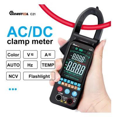 AC/DC Current Voltage Digital Clamp Meter Large Color Screen NCV Counts True RMS Automatic Measu