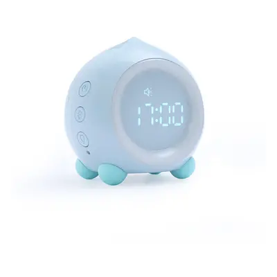 (Blue, Bluetooth Type) Mini LED Digital Voice Control Creative Alarm Clock Smart Speaker Multi-f