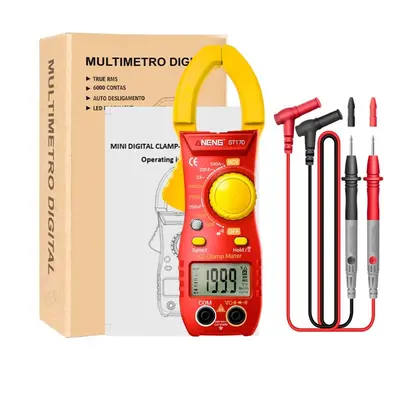 (Yellow) Counts Digital Clamp Meter AC Current Multimeter Diode Current Voltage Capacitance NCV 