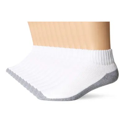 Fruit of the Loom Men's Pack Full Cushion Ring Spun Ankle Socks Wh