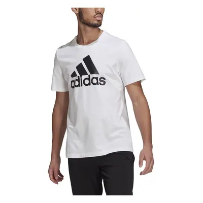 adidas Men's Essentials Big Logo Tee White/Black Medium