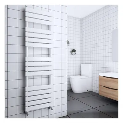 Nes Home X mm Horizontal Straight White Towel Rail Radiator