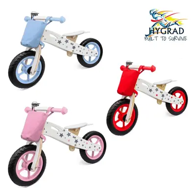 (Pink) KIDS BALANCE TRAINING FIRST BIKE BICYCLE LIGHTWEIGHT STEEL GIRLS BOYS CHILDRENS