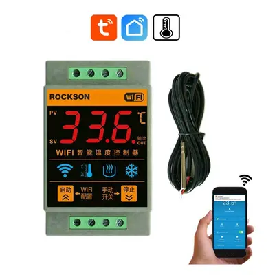 Smart Life WIFI Temperature Sensor Heating Boiler Cool Controller Remote Switch Thermometer Ther