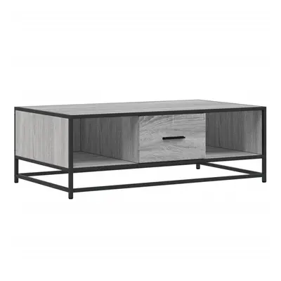 (grey sonoma) vidaXL Coffee Table Hallway End Table Side Table Engineered Wood and Metal