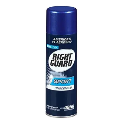 Right Guard Sport Anti-Perspirant, Unscented, oz (Pack of 3)