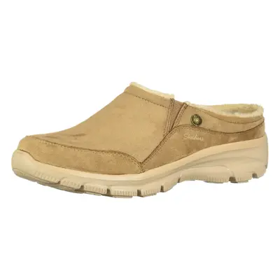 Skechers Womens Easy going-Latte-Twin gore Slip-On Open Back Mule tan