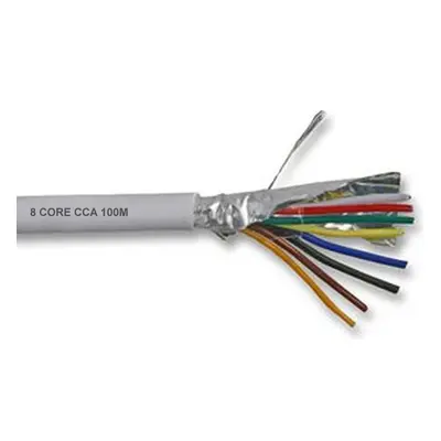 kenable Alarm Security SCREENED CCA Cable Core White 100m