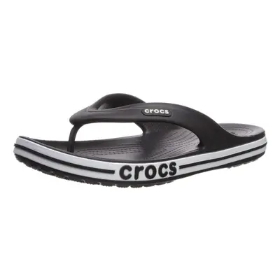 Crocs unisex adult Bayaband Flip Flop Black/White Women Men US