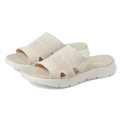 Skechers Women's GO Walk Flex Sandal-ELATION Slide Natural