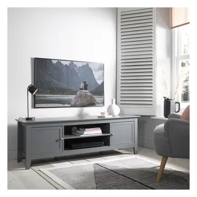 Karlstad TV Unit with Storage in Silk Grey