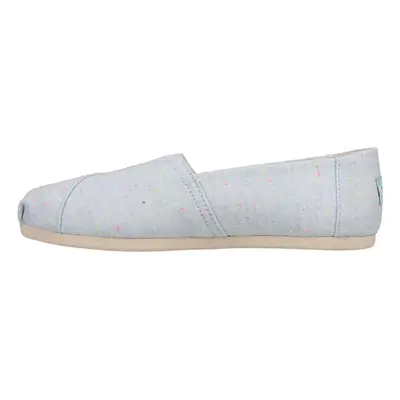 TOMS Womens Alpargata Canvas Slip On Flats Casual - Blue - Size B