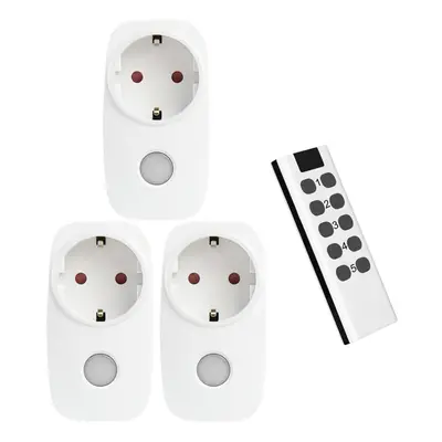 (#5) Smart Remote Control Socket Set Universal EU Outlet With Night Light Outlet Wireless Mhz Co