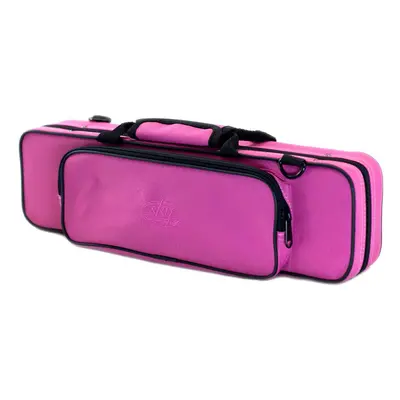 Sky""C"" Flute Lightweight Case with Shoulder Strap (Bright Pink)