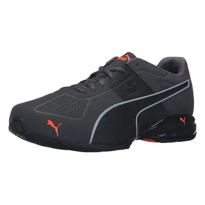 PUMA Men's Cell Surin Sneaker Matte Asphalt-Black-Shocking Orange