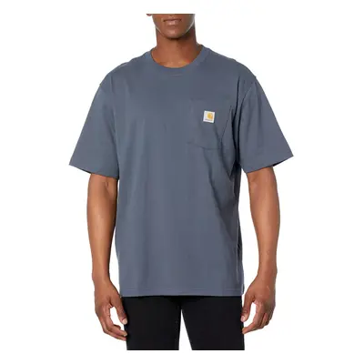 CarharttmensLoose Fit Heavyweight Short-Sleeve Pocket T-ShirtBluestone