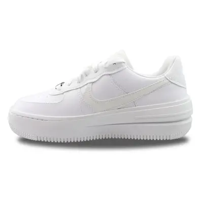 Nike Womens Air Force One PLT.AF.ORM Sneakers (White/Summit White-Whit