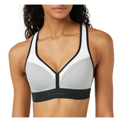 Champion womens The Curvy Sports Bra Oxford Gray Heather/White/Black